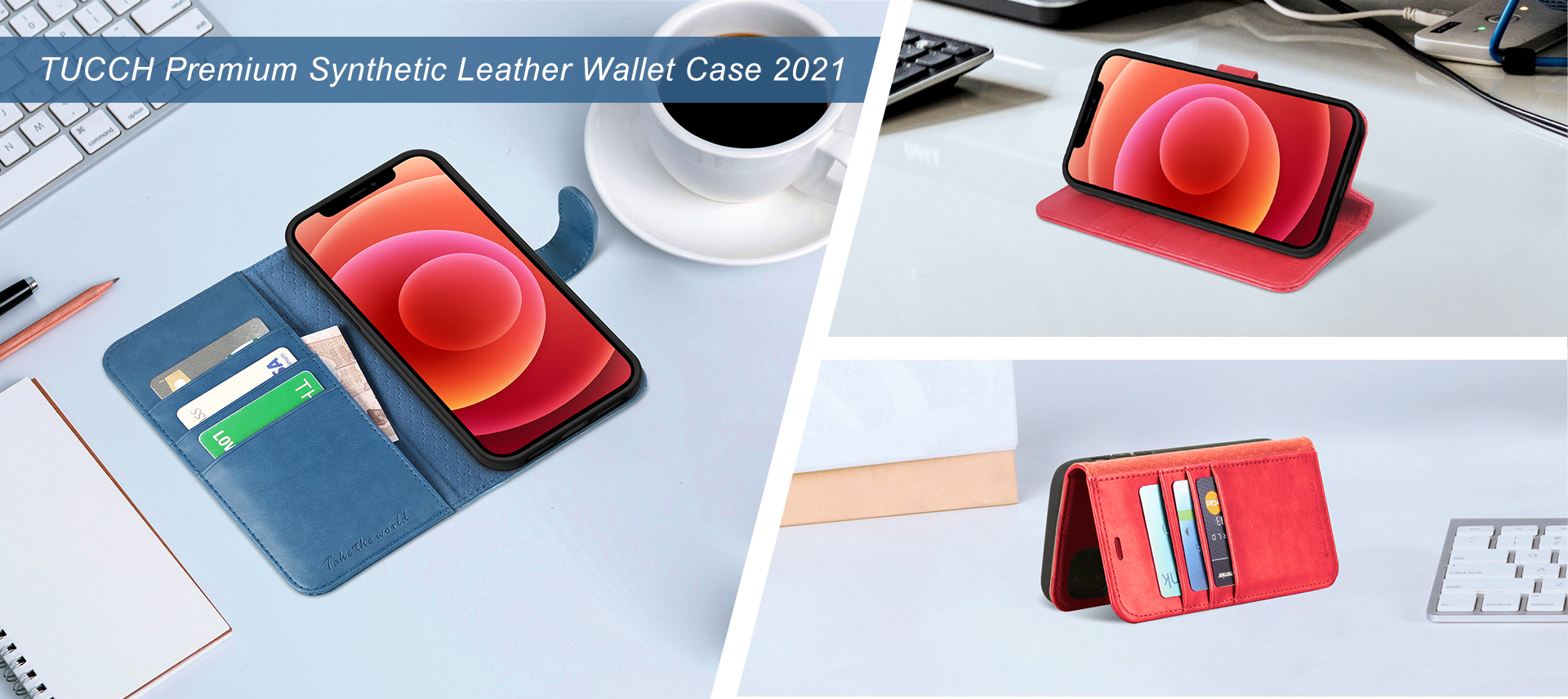 TUCCH iPhone 13 Series Wallet Case