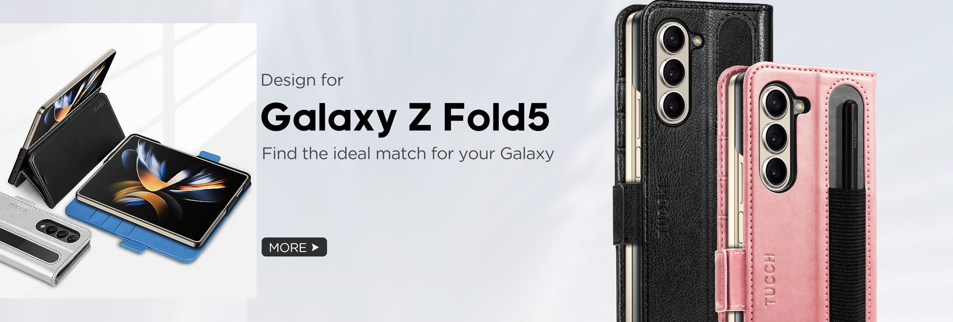 TUCCH SAMSUNG Galaxy Z Fold5 Leather Cover