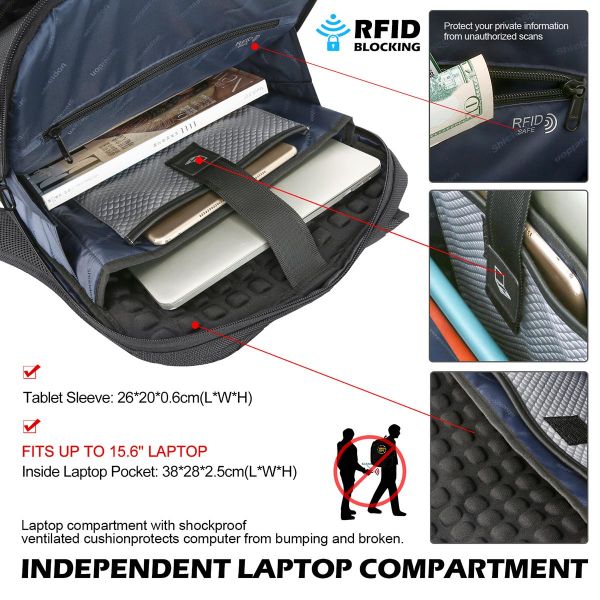 travel backpack with rfid protection