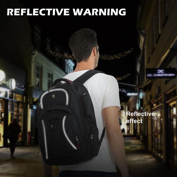 reflective travel backpack