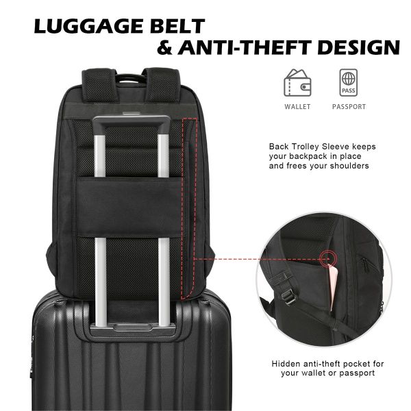 travel backpack with rfid protection