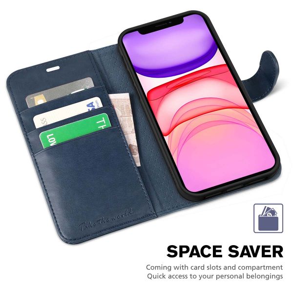AMPLE iPhone 12 Mini Case Kickstand iPhone 12 Mini Book Cover Premium PU Leather Flip Foil Magnetic Protective ROSE GOLD Wallet Case Cover for iPhone 12 Mini {5.4} Credit Card Slot