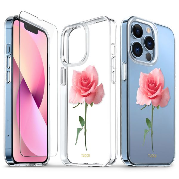 Tucch Iphone 13 Pro Clear Case Iphone 13 Pro 5g Tpu Case With Glass Screen Protector Tucch Iphone 13 Pro Clear Case Iphone 13 Pro 5g Tpu Case With Glass Screen Protector
