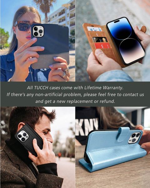 Detachable Leather Magnetic Card Slot Pocket Case For iPhone 15 14 13 12  Pro Max