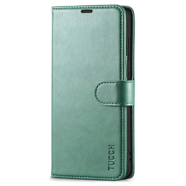 shuttle Slapen Bovenstaande TUCCH Samsung Galaxy S21FE Wallet Case Folio Style Kickstand With Magnetic  Strap for Samsung S21 FE-Myrtle Green