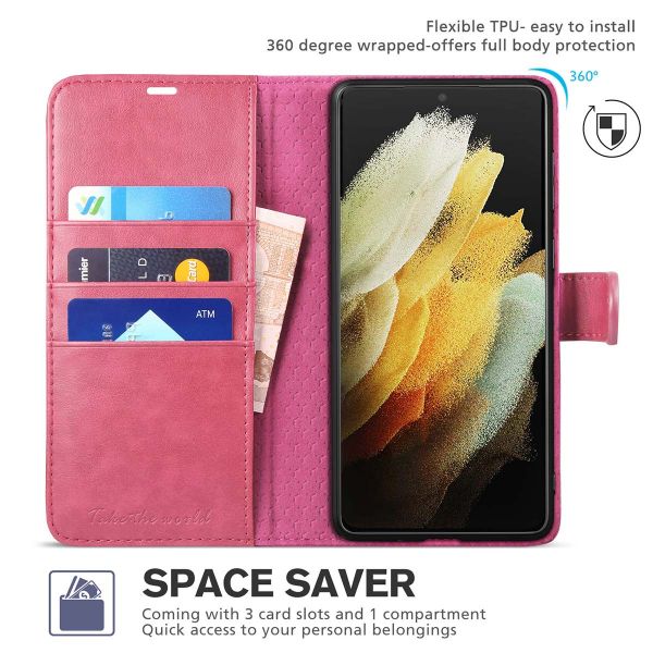Tucch Samsung S21 Plus Wallet Case Samsung Galaxy S21 Plus 5g Flip Pu Leather Cover Stand With Rfid Blocking And Magnetic Closure
