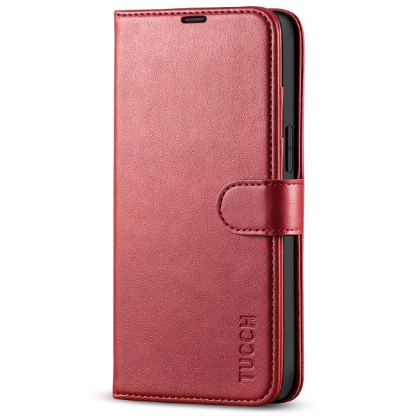 Pink Leather Magnetic Wallet Case for iPhone 14 Pro MAX (6.7