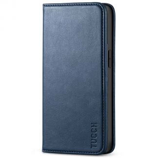 TUCCH iPhone 13 Pro Wallet Case - iPhone 13 Pro Flip Cover With Magnetic Closure-Dark Blue