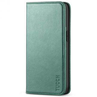 TUCCH iPhone 13 Pro Wallet Case - iPhone 13 Pro Flip Cover With Magnetic Closure-Myrtle Green
