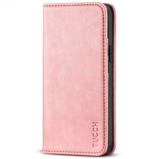 TUCCH iPhone 13 Pro Wallet Case - iPhone 13 Pro Flip Cover With Magnetic Closure-Rose Gold