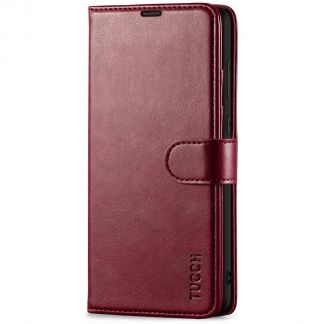 TUCCH Samsung A33 Wallet Case, Samsung Galaxy A33 5G PU Leather Case Flip Cover, Stand with RFID Blocking and Magnetic Closure - Wine Red