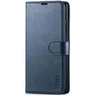 TUCCH Samsung A42 Wallet Case, Samsung Galaxy A42 5G PU Leather Case Flip Cover, Stand with RFID Blocking and Magnetic Closure - Dark Blue
