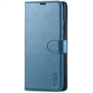 TUCCH Samsung A42 Wallet Case, Samsung Galaxy A42 5G PU Leather Case Flip Cover, Stand with RFID Blocking and Magnetic Closure - Light Blue
