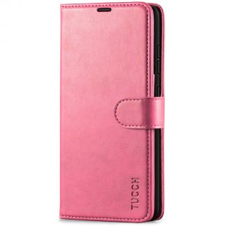 TUCCH Samsung Galaxy A52 Wallet Case Folio Style Kickstand With Magnetic Strap - Hot Pink