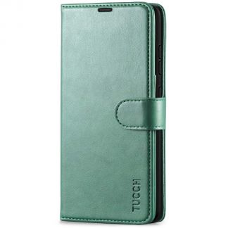 TUCCH Samsung Galaxy A52 Wallet Case Folio Style Kickstand With Magnetic Strap - Myrtle Green