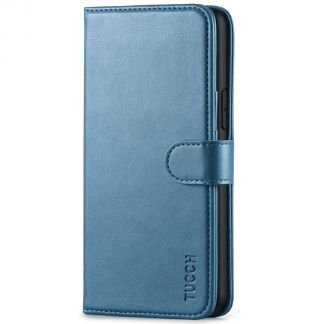 TUCCH iPhone 11 Pro Wallet Case Folio Flip Kickstand With Magnetic Clasp-Lake Blue