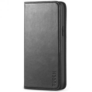 TUCCH iPhone 12 6.1-Inch Wallet Case - iPhone 12 Pro Flip Cover With Magnetic Closure-Black