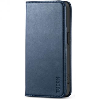 TUCCH iPhone 15 Plus Wallet Case - iPhone 15 Plus Leather Flip Case with Magnetic Closure and Stand - Blue