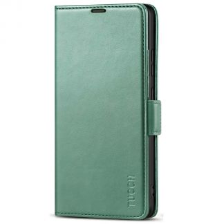 TUCCH Samsung S21 Ultra Wallet Case, Samsung Galaxy S21 Ultra 5G Flip PU Leather Cover, Stand with RFID Blocking and Magnetic Closure-Myrtle Green