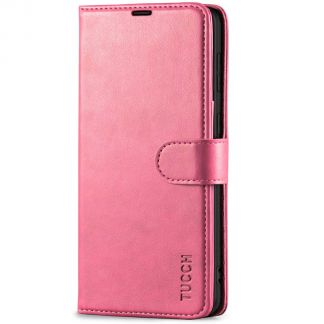 TUCCH Samsung S21 Plus Wallet Case, Samsung Galaxy S21 Plus 5G Flip PU Leather Cover, Stand with RFID Blocking and Magnetic Closure-Hot Pink