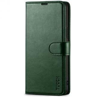 TUCCH Samsung S22 Wallet Case, Samsung Galaxy S22 5G Flip PU Leather Cover, Stand with RFID Blocking and Magnetic Closure-Midnight Green