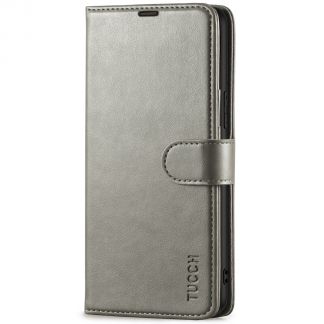 TUCCH Samsung S22 Wallet Case, Samsung Galaxy S22 5G Flip PU Leather Cover, Stand with RFID Blocking and Magnetic Closure-Gray