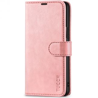 TUCCH Samsung S22 Wallet Case, Samsung Galaxy S22 5G Flip PU Leather Cover, Stand with RFID Blocking and Magnetic Closure-Rose Gold
