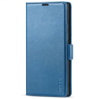TUCCH Samsung S22 Ultra Wallet Case, Samsung Galaxy S22 Ultra 5G Flip PU Leather Cover, Stand with RFID Blocking and Magnetic Closure-Light Blue