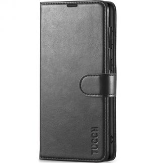 TUCCH Samsung S23FE Wallet Case, Samsung Galaxy S23 FE 5G Flip Leather Cover - Black