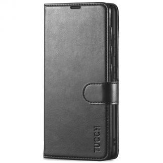 TUCCH Samsung S23 Wallet Case, Samsung Galaxy S23 5G Flip Leather Cover-Black