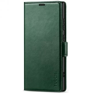 TUCCH Samsung S24 Ultra Wallet Case, Samsung Galaxy S24 Ultra 5G Leather Case Folio Cover - Midnight Green