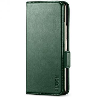 TUCCH SAMSUNG Galaxy Z Fold5 5G Book Case with S Pen Slot - Midnight Green