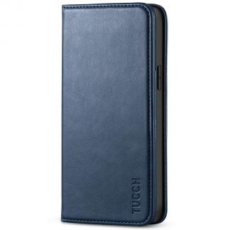 TUCCH IPhone 14 Plus Wallet Case - IPhone 14 Plus Flip Cover With Magnetic Closure-Dark Blue