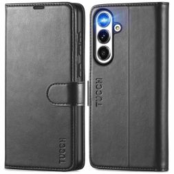 TUCCH Samsung S25 FE Wallet Case, Samsung Galaxy S25FE 5G Leather Case, Stand with RFID Blocking and Magnetic Closure Flip Cover, Drop Protective Case for S25 FE