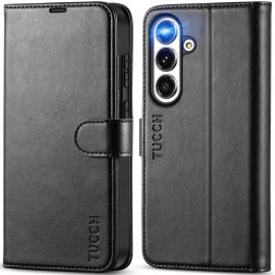 TUCCH Samsung S25 Wallet Case, Samsung Galaxy S25 5G Flip PU Leather Phone Cover, Stand with RFID Blocking and Magnetic Closure Flip Cover