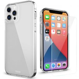 TUCCH iPhone 12 iPhone 12 Pro Clear Case, IML New Craft Scratchproof Shockproof Slim Case - Clear