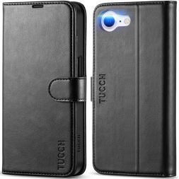 TUCCH iPhone 16e Wallet Case, iPhone16e Folio Leather Cover with Kickstand Magnetic Clasp