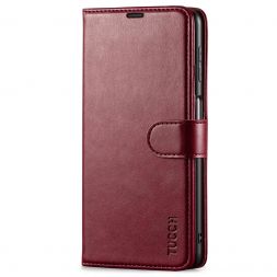 TUCCH Samsung A32 Wallet Case, Samsung Galaxy M32 5G PU Leather Case Flip Cover, Stand with RFID Blocking and Magnetic Closure for Samsung Galaxy A32/M32-Wine Red