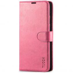 TUCCH Samsung Galaxy A72 Wallet Case Folio Style Kickstand With Magnetic Strap - Hot Pink