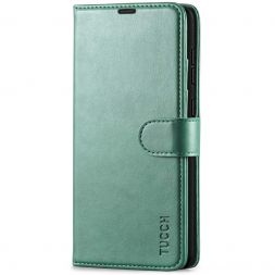 TUCCH Samsung Galaxy A72 Wallet Case Folio Style Kickstand With Magnetic Strap - Myrtle Green