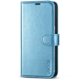 TUCCH Samsung A52 Wallet Case, Samsung Galaxy A52 5G Flip PU Leather Cover, Stand with RFID Blocking and Magnetic Closure-Shiny Light Blue