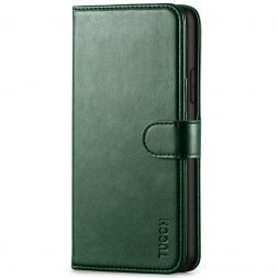 TUCCH IPhone 11 Pro Max Leather Wallet Case Folio Flip Kickstand With Magnetic Clasp-Midnight Green