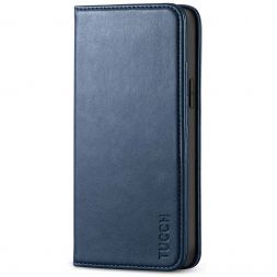 TUCCH iPhone 12 Mini Wallet Case - Mini iPhone 12 5.4-inch Flip Cover With Magnetic Closure-Dark Blue