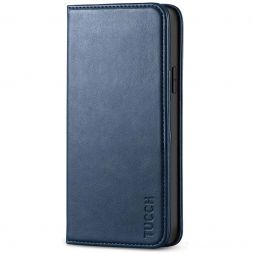 TUCCH iPhone 12 Pro Max Wallet Case - iPhone 12 Pro Max 6.7-Inch Flip Cover With Magnetic Closure-Dark Blue