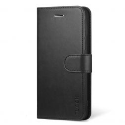 TUCCH iPhone 6 6s Wallet Case Folio Style Kickstand with Magnetic Strap-Black