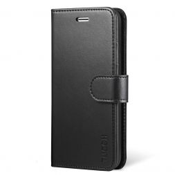 TUCCH iPhone X Wallet Case Folio Style Kickstand With Magnetic Strap