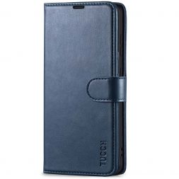 TUCCH Samsung S21 Wallet Case, Samsung Galaxy S21 5G Flip PU Leather Cover, Stand with RFID Blocking and Magnetic Closure-Dark Blue