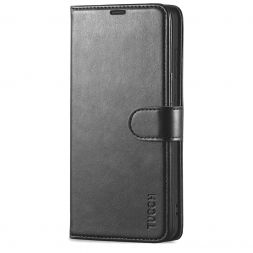 TUCCH Samsung Galaxy S21FE Wallet Case Folio Style Kickstand With Magnetic Strap for Samsung S21 FE-Black