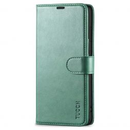 TUCCH Samsung Galaxy S21FE Wallet Case Folio Style Kickstand With Magnetic Strap for Samsung S21 FE-Myrtle Green