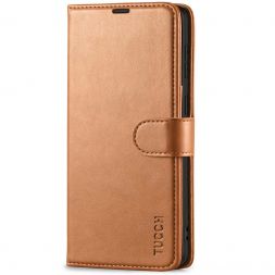 TUCCH Samsung S21 Plus Wallet Case, Samsung Galaxy S21 Plus 5G Flip PU Leather Cover, Stand with RFID Blocking and Magnetic Closure-Light Brown